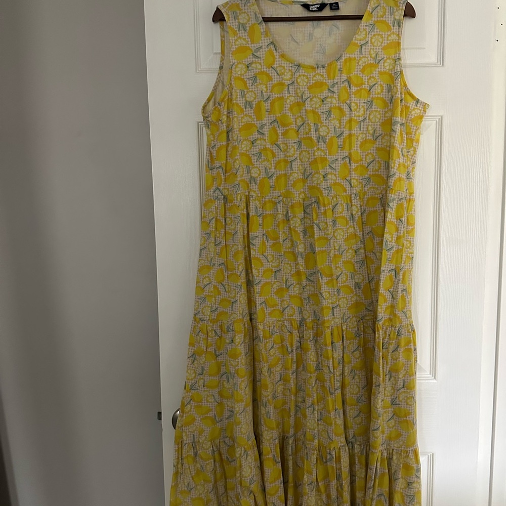 Yellow Lemons Sleeveless Dress